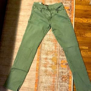 Joe’s The Britton Straight and Narrow Jeans - size 33 - green